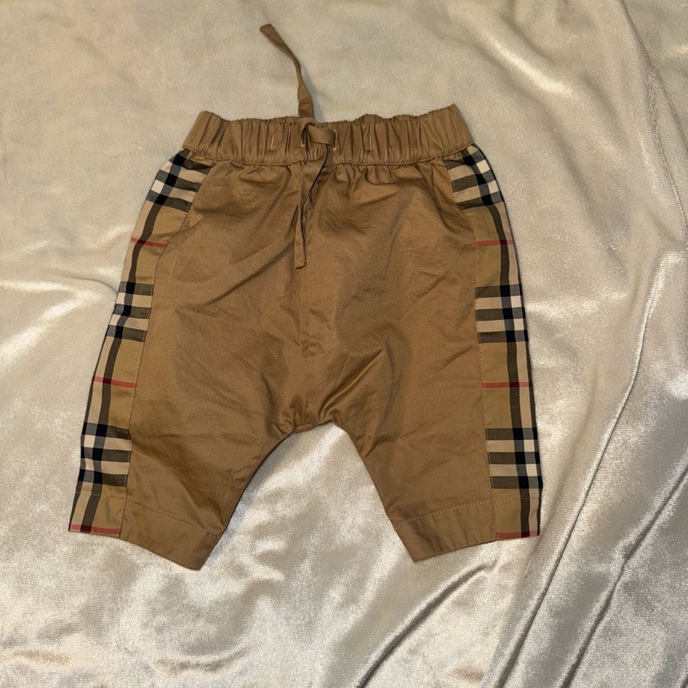 Burberry Kids Brown Checkered Casual Bottoms